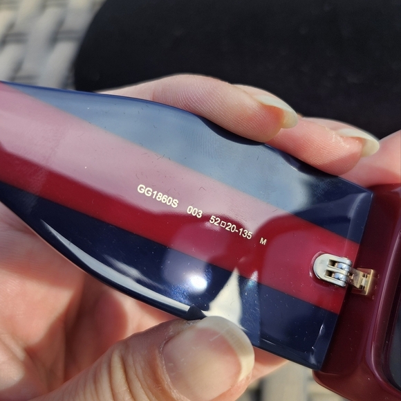 Gucci Rectangular Frame 2025 Cruise Collection Sunglasses - Picture 6 of 9